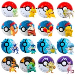 Pokeball Pokemon Figura Elf Ball Anime figura Rajzfilmek Pikachu Charizard Zseb Szörny Kisállat Anime Akció Modell Játék Gyereke