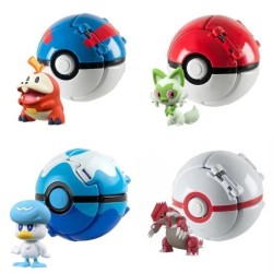 Pokeball Pokemon Figura Elf Ball Anime figura Rajzfilmek Pikachu Charizard Zseb Szörny Kisállat Anime Akció Modell Játék Gyereke