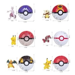 Pokeball Pokemon Figura Elf Ball Anime figura Rajzfilmek Pikachu Charizard Zseb Szörny Kisállat Anime Akció Modell Játék Gyereke