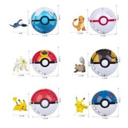 Pokeball Pokemon Figura Elf Ball Anime figura Rajzfilmek Pikachu Charizard Zseb Szörny Kisállat Anime Akció Modell Játék Gyereke