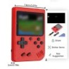 Egy piros Retro Classic Games gyermek kézi kis játékkonzol több száz játék töltésével, amely a tévéhez csatlakoztatható.