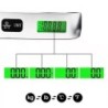 Hordozható mérleg digitális LCD kijelzővel 110lb/50kg elektronikus poggyászakasztó bőrönd utazómérleg poggyásztáska súlykiegyens