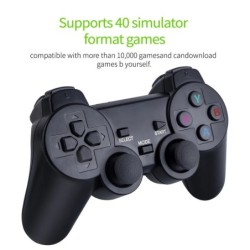 Video Game Stick Lite 4K HD videojáték-konzol M8 64 GB-os dupla vezeték nélküli vezérlő 10000 retró játékhoz, gyerek karácsonyi 