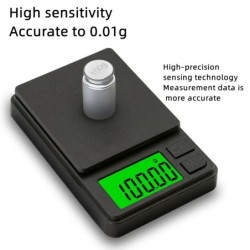 100/500g 0,01g mini digitális mérleg nagy pontosságú elektronikus zsebmérleg ékszer súly konyhai hordozható elektronikus mérleg