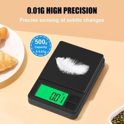 100/500g 0,01g mini digitális mérleg nagy pontosságú elektronikus zsebmérleg ékszer súly konyhai hordozható elektronikus mérleg