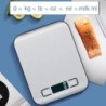 Digitális konyhai mérleg LED kijelzővel, 5 kg/1 g rozsdamentes acél panellel, elektronikus mérlegekkel, otthoni ékszerekkel, éte