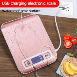 5kg/10kg digitális konyhai mérleg LCD kijelző rozsdamentes acél elektronikus mérlegek otthoni ékszerek ételek rágcsálnivalók mér