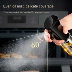 1 db 200/300/500 ml-es olajszóró edény konyhai háztartási ehető olívaolaj-szóró palack porlasztott ködös olajtartályos légkeveré