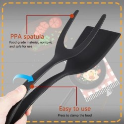 Új 2 az 1-ben markolatú lapos spatula fogó tojáslapát spatula nejlon tapadásmentes bevonat palacsinta hal francia pirítós omlett