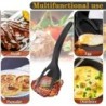 Új 2 az 1-ben markolatú lapos spatula fogó tojáslapát spatula nejlon tapadásmentes bevonat palacsinta hal francia pirítós omlett