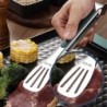 1 db csúszásmentes rozsdamentes acél fogó hússaláta kenyércsipesz barbecue grill büfé szorító főzőeszközök konyhai kiegészítők
