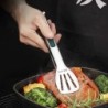 1 db csúszásmentes rozsdamentes acél fogó hússaláta kenyércsipesz barbecue grill büfé szorító főzőeszközök konyhai kiegészítők