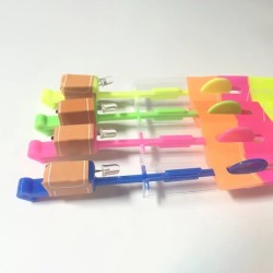 10 db kültéri ragyogó rakéta vaku LED fény éjszakai gyerekeknek világító slingshot játékok ragyogó slingshot rugalmas helikopter