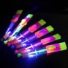 10 db kültéri ragyogó rakéta vaku LED fény éjszakai gyerekeknek világító slingshot játékok ragyogó slingshot rugalmas helikopter