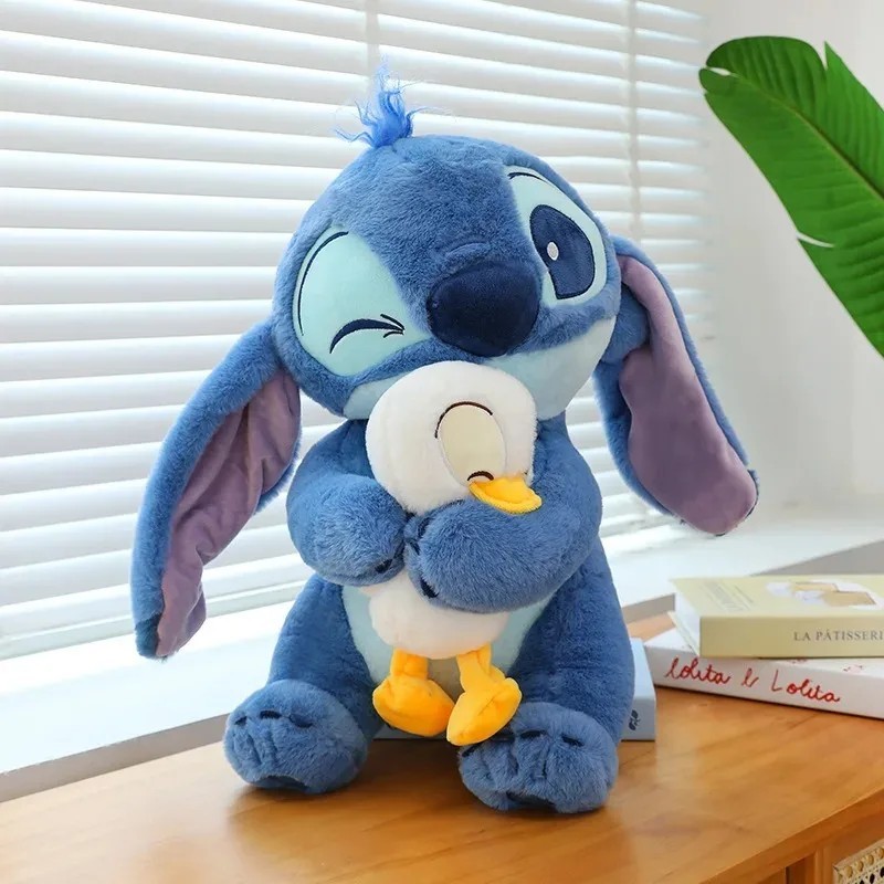 Disney plüss baba öltés Lilo baba aranyos kacsaöltés plüss kitömött játék karácsonyi gyerek születésnapi ajándék Kawaii dekoráci