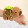 Kedves Capybara Animal Slap Snap Wrap csuklópánt karkötő plüss kitömött állat Kawaii Capybara kézi gyűrű karszalag gyerek vicces