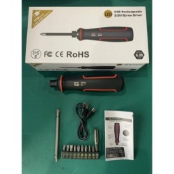 Maizhe USB újratölthető 3,6 V-os elektromos csavarhúzó LED fénnyel, akkus mini elektromos kéziszerszámok többcélú barkácsoláshoz