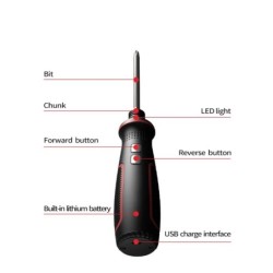 Maizhe USB újratölthető 3,6 V-os elektromos csavarhúzó LED fénnyel, akkus mini elektromos kéziszerszámok többcélú barkácsoláshoz