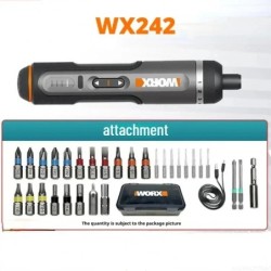 Worx 4V-os elektromos csavarhúzó készlet WX242 hordozható intelligens akkus csavarhúzó mini elektromos fúró otthoni javítási sze