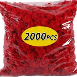 2000/100 db mesterséges hamis rózsaszirom színes szimuláció selyem rózsaszirom Valentin-napi esküvői bulihoz romantikus dekoráci