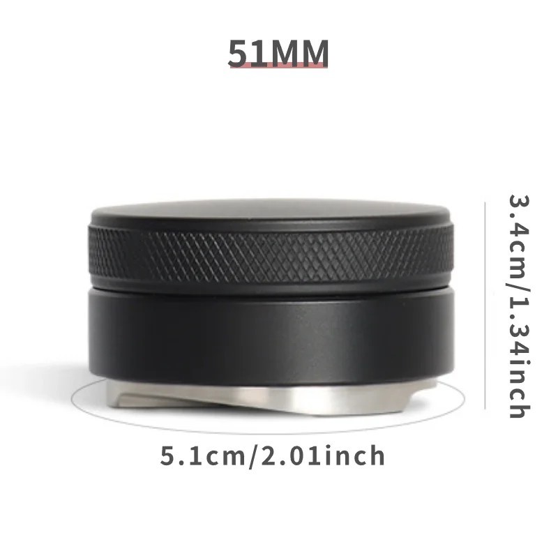 Kávéelosztó Eszpresszó Elosztó Eszköz/Szintező 3 Döntött Lejtésű Állítható Tenyérrel Tamper 51/53/58 mm-es Filtertartóhoz Kávéelosztó Eszpresszó Elosztó Eszköz/Szintező 3 Döntött Lejtésű Állítható Tenyérrel Tamper 51/53/58 mm-es Filtertartóhoz