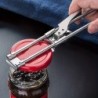 Állítható többfunkciós palacknyitó rozsdamentes acél fedéllel, befőttesüveg-nyitó, munkaerő-takarékos csavaros konzervnyitó kony