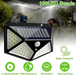 1/2/4/6 db 100 LED-es fali lámpa kültéri napelemes lámpa PIR mozgásérzékelős napenergiával működő napfény utcai lámpa kerti deko