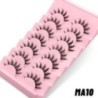 GROINNEYA Manga Lashes 5/7 pár szempilla 3D természetes műszempilla Bolyhos Soft Cross Wispy természetes szempilla hosszabbító s