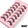 GROINNEYA Manga Lashes 5/7 pár szempilla 3D természetes műszempilla Bolyhos Soft Cross Wispy természetes szempilla hosszabbító s