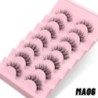 GROINNEYA Manga Lashes 5/7 pár szempilla 3D természetes műszempilla Bolyhos Soft Cross Wispy természetes szempilla hosszabbító s