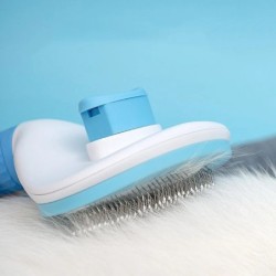Kutya szőrkefe Macskafésű ápolás és ápolás Macskakefe Rozsdamentes acél fésű hosszú szőrű kutyákhoz Tisztítás Háziállatok Kutyák