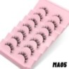 GROINNEYA Manga Lashes 5/7 pár szempilla 3D természetes műszempilla Bolyhos Soft Cross Wispy természetes szempilla hosszabbító s