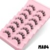 GROINNEYA Manga Lashes 5/7 pár szempilla 3D természetes műszempilla Bolyhos Soft Cross Wispy természetes szempilla hosszabbító s