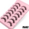 GROINNEYA Manga Lashes 5/7 pár szempilla 3D természetes műszempilla Bolyhos Soft Cross Wispy természetes szempilla hosszabbító s