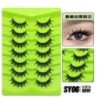 GROINNEYA Manga Lashes 5/7 pár szempilla 3D természetes műszempilla Bolyhos Soft Cross Wispy természetes szempilla hosszabbító s