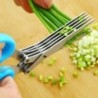 Többfunkciós rozsdamentes acél 3/5 rétegű konyhai olló, bors, aprított apróra vágott újhagyma vágó, lavórvágó főzőeszköz