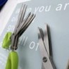 Többfunkciós rozsdamentes acél 3/5 rétegű konyhai olló, bors, aprított apróra vágott újhagyma vágó, lavórvágó főzőeszköz