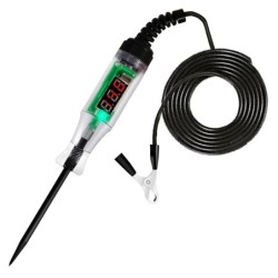 Autó teherautó feszültség áramkör tesztelő Auto 6V 24V Eszközök Autó diagnosztikai szonda Teszt Pen Light Izzó elektromos mérőto