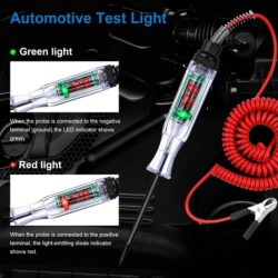 Autó teherautó feszültség áramkör tesztelő Auto 6V 24V Eszközök Autó diagnosztikai szonda Teszt Pen Light Izzó elektromos mérőto