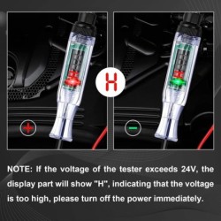 Autó teherautó feszültség áramkör tesztelő Auto 6V 24V Eszközök Autó diagnosztikai szonda Teszt Pen Light Izzó elektromos mérőto