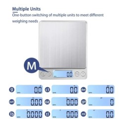 Digitális konyhai mérleg 3000g/0.1g kis ékszermérleg élelmiszermérleg digitális súly gramm és uncia digitális gramm mérleg LCD/t