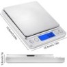Digitális konyhai mérleg 3000g/0.1g kis ékszermérleg élelmiszermérleg digitális súly gramm és uncia digitális gramm mérleg LCD/t