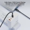 Toocki 100 W Type C – USB C kábel PD 3.0 Quick Charge 4.0 Fast Charging Type C – Type C iPhone 15 Macbook Samsung Xiaomi