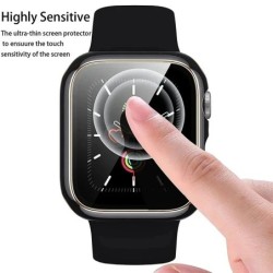 Edzett üveg + borítás Apple Watch kiegészítőkhöz 45mm 41mm 44mm 40mm 42mm képernyővédő Apple Watch tok 9. sorozat 4 5 6 SE 7 8