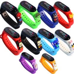 Divat Mickey gyerek karórák lányoknak elektronikus karkötő sport érintőképernyős LED Pókember baba gyerek karóra nőknek vízálló 