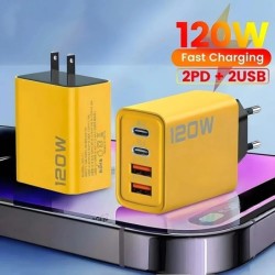 USB C típusú töltő 4 portos PD gyorstöltő mobiltelefon töltő adapter iPhone Samsung Xiaomi MI gyorstöltő fali töltő