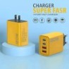 USB C típusú töltő 4 portos PD gyorstöltő mobiltelefon töltő adapter iPhone Samsung Xiaomi MI gyorstöltő fali töltő