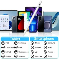 Univerzális érintőképernyős toll, amely kompatibilis iOS/Android/Windows táblagépekkel és mobiltelefonokkal, Samsung, Huawei és 