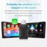 2 az 1-ben vezetékes-vezeték nélküli CarPlay Android Auto adapter OEM autórádióhoz USB Plug and Play funkcióval