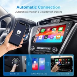 2 az 1-ben vezetékes-vezeték nélküli CarPlay Android Auto adapter OEM autórádióhoz USB Plug and Play funkcióval